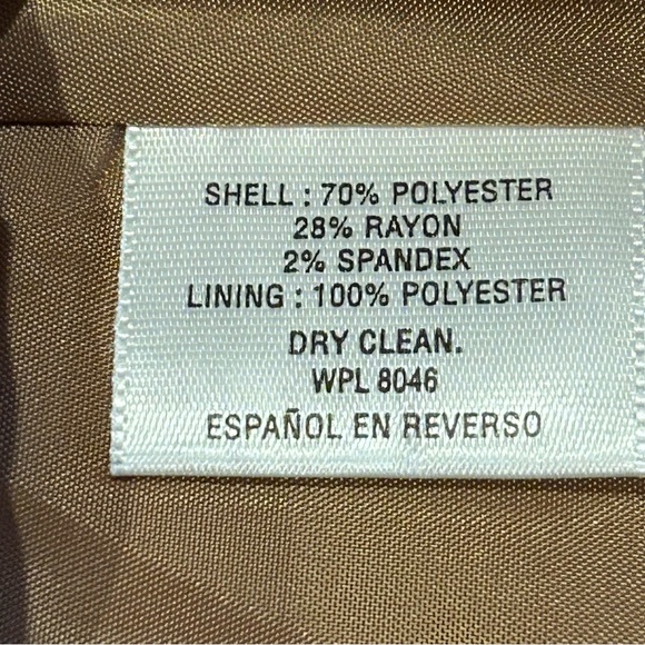 JM Collection Tan Winter Pea Coat PXL - Picture 6 of 9